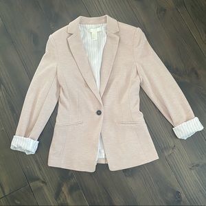 H&M Pink Fitted Blazer